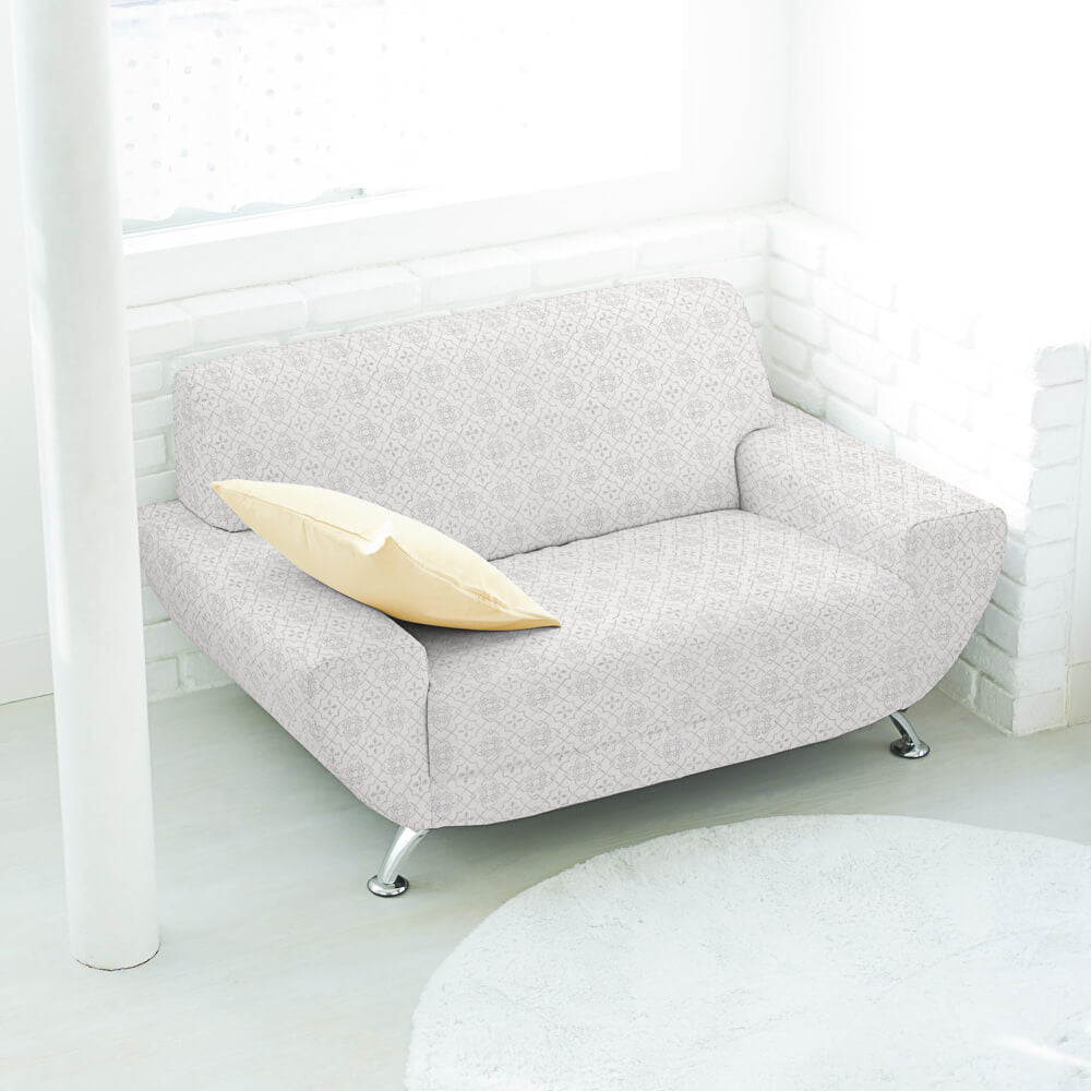 Tela Anti-Manchas Geo Cinza Claro - Ribes y Casals