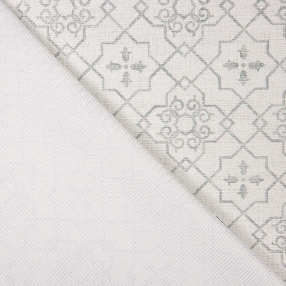 Tela Anti-Manchas Geo Cinza Claro - Ribes y Casals