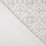 Tela Anti-Manchas Geo Cinza Claro - Ribes y Casals