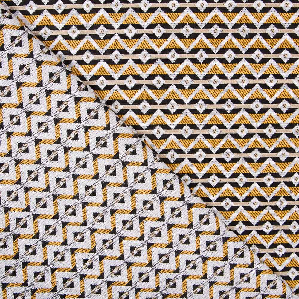 Tapeçaria Jacquard Étnico Ocre - Ribes y Casals