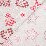 Loneta Navidad Gris Bolas Navidad - Ribes y Casals