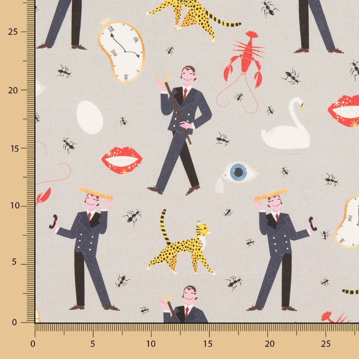 Loneta Dalí Cinza Claro - Ribes y Casals