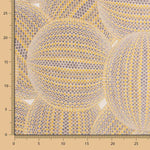 Loneta Jacquard Bolas Amarela - Ribes y Casals