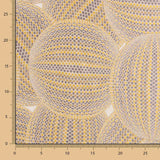 Loneta Jacquard Bolas Amarela - Ribes y Casals