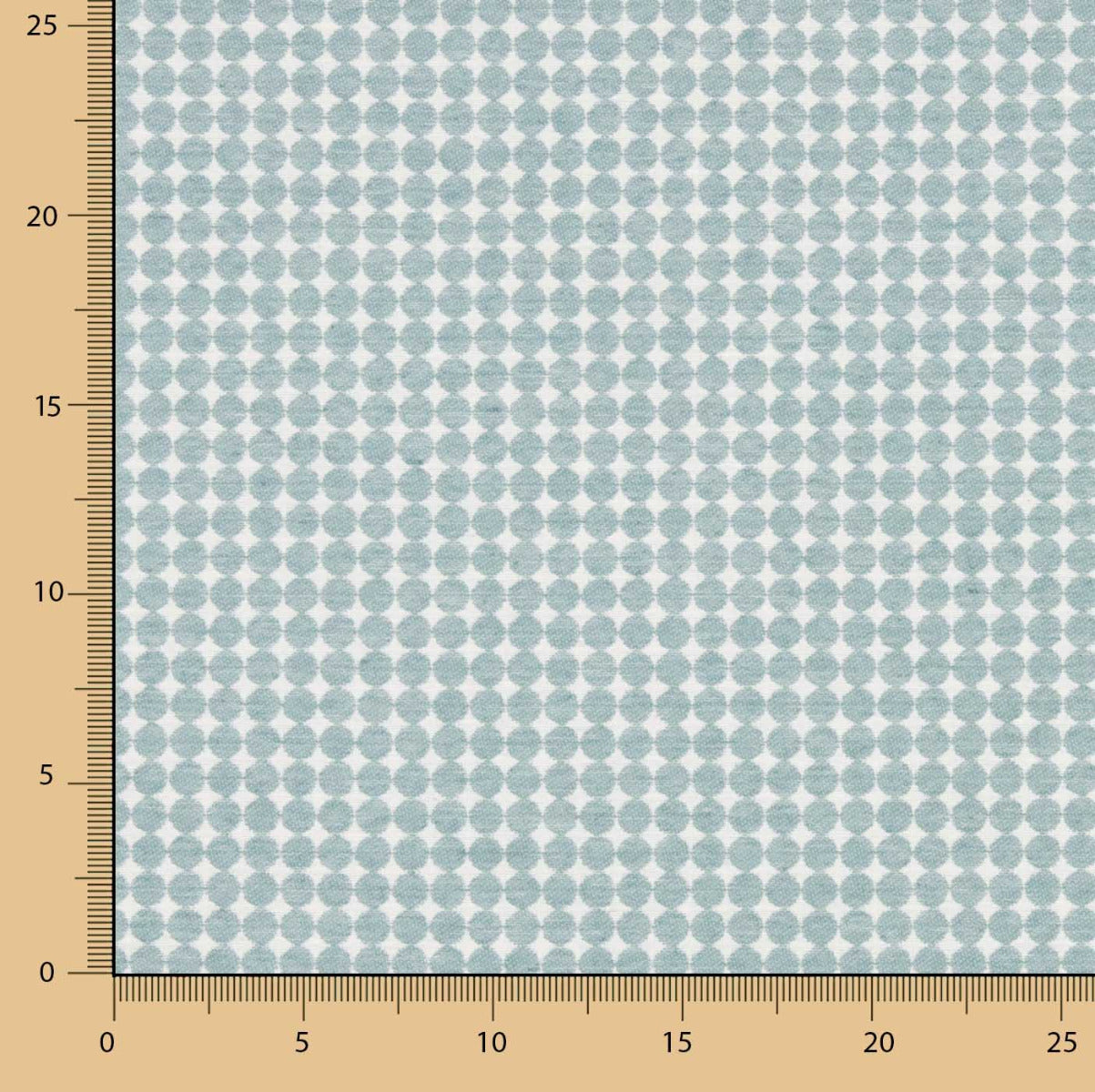 Lona Jacquard Dots Verde Água - Ribes y Casals