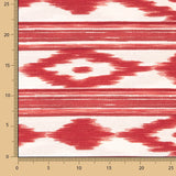 Tecido Estampa Maiorquina Tricolor Vermelha - Ribes y Casals