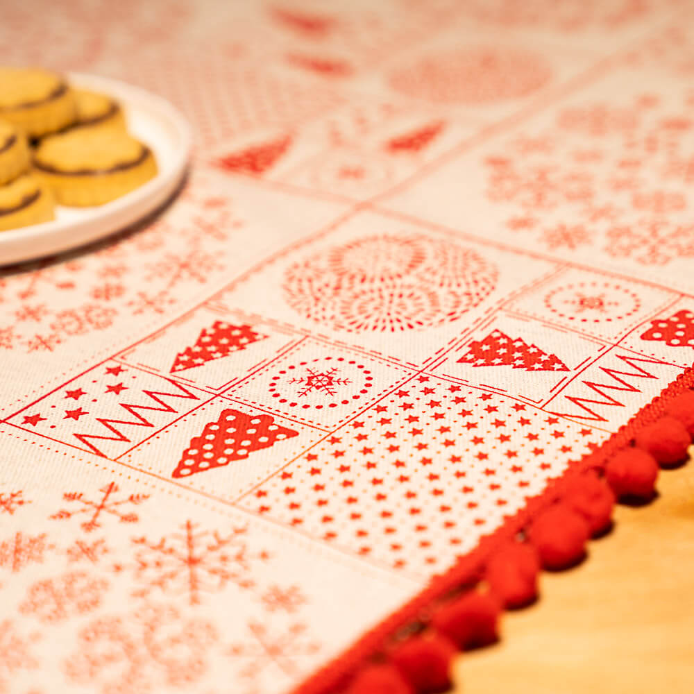 Retal Loneta Navidad Felices Fiestas 45x280 cm - Ribes y Casals