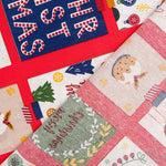 Loneta Natal Postais Vermelho - Ribes y Casals