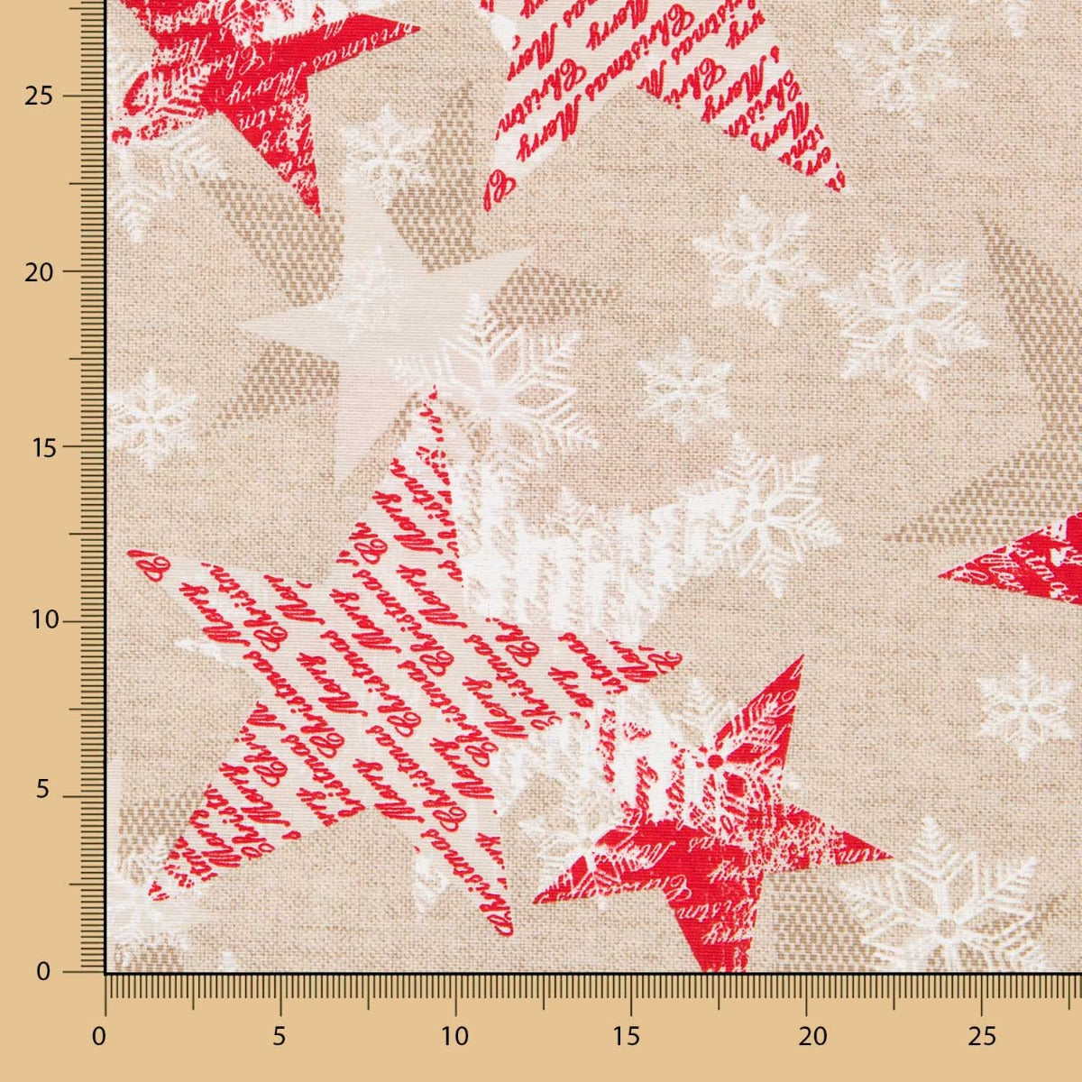 Loneta Natal Rústica Estrelas - Ribes y Casals