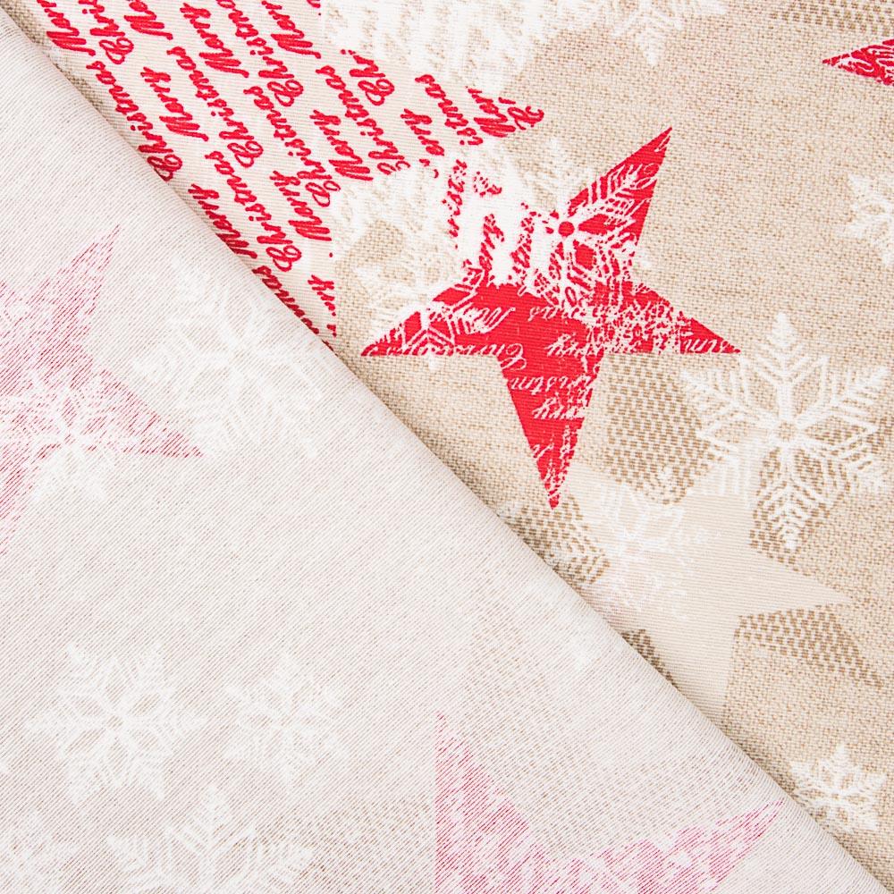 Loneta Natal Rústica Estrelas - Ribes y Casals