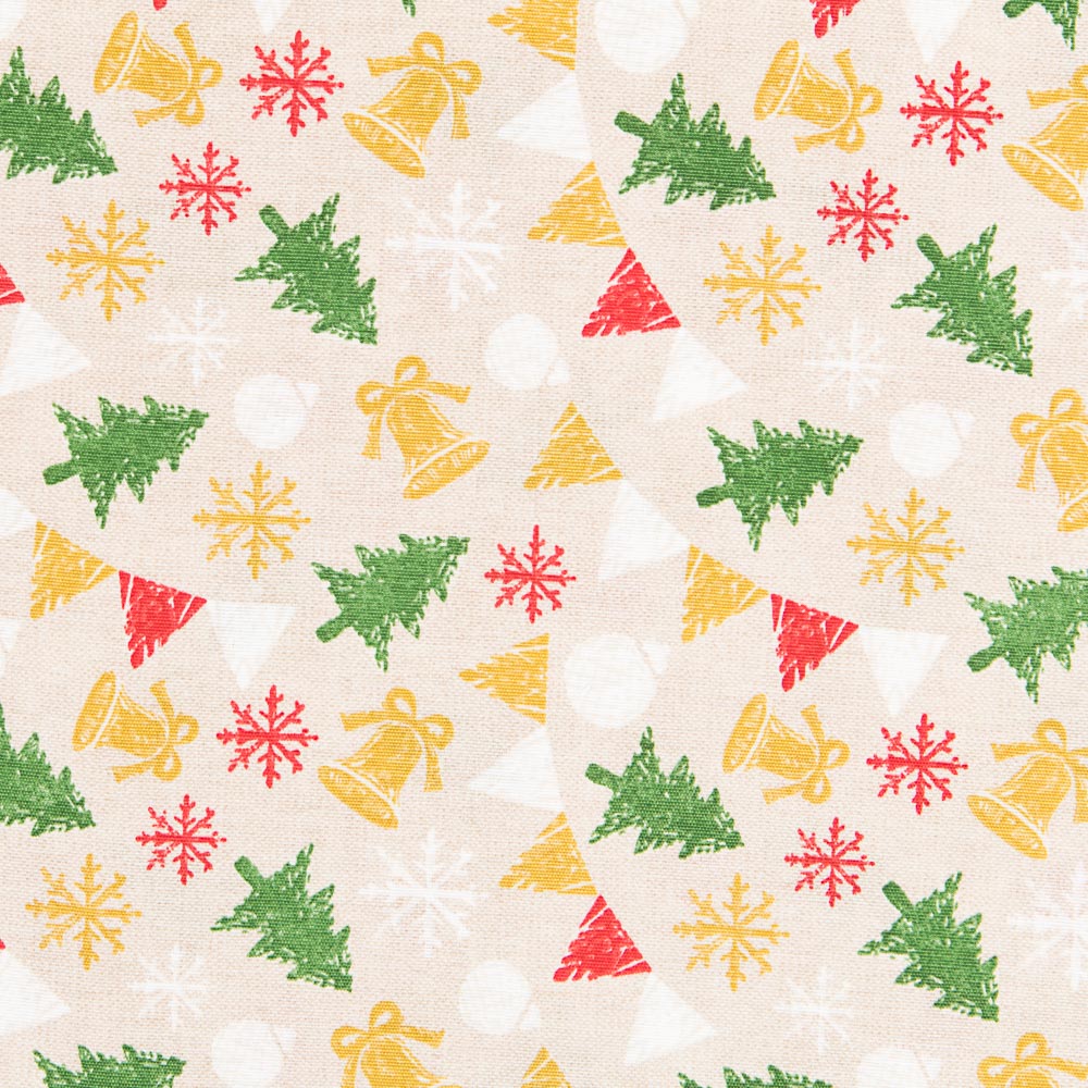 Loneta Natal Rústica Mix Árvores - Ribes y Casals