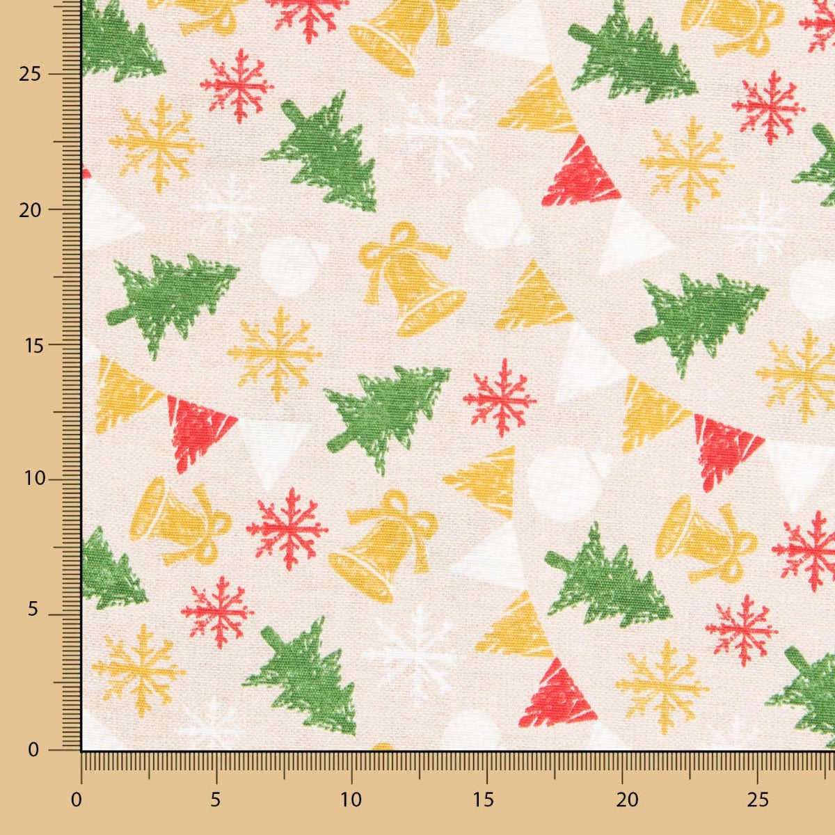 Loneta Natal Rústica Mix Árvores - Ribes y Casals