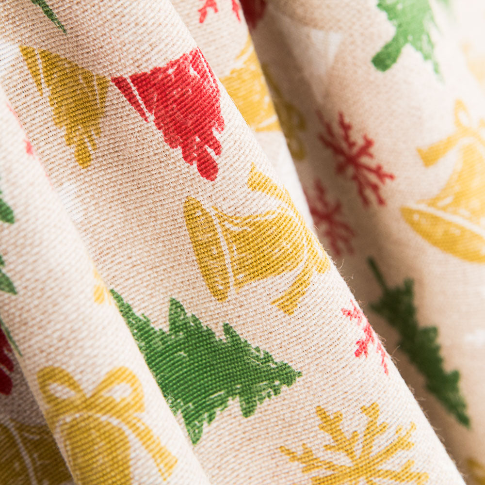 Loneta Natal Rústica Mix Árvores - Ribes y Casals