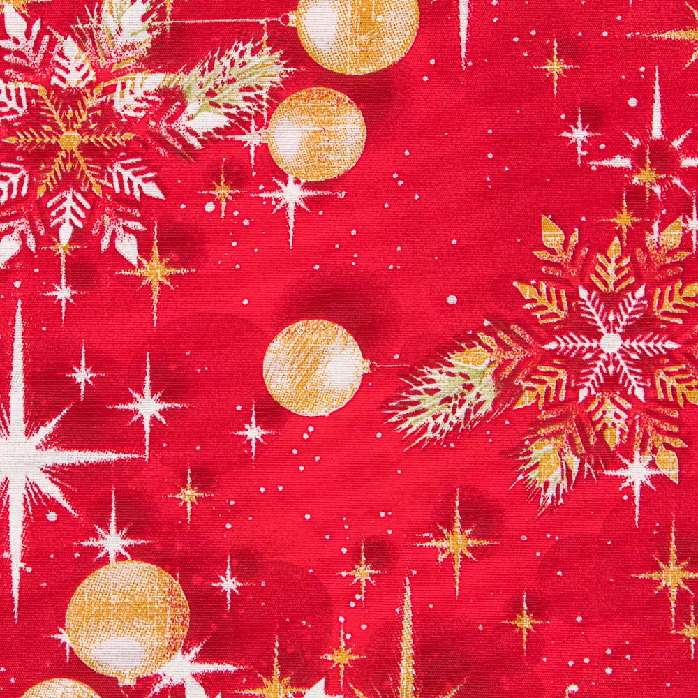 Loneta Natal Vermelho Estrelas - Ribes y Casals