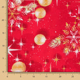 Loneta Natal Vermelho Estrelas - Ribes y Casals