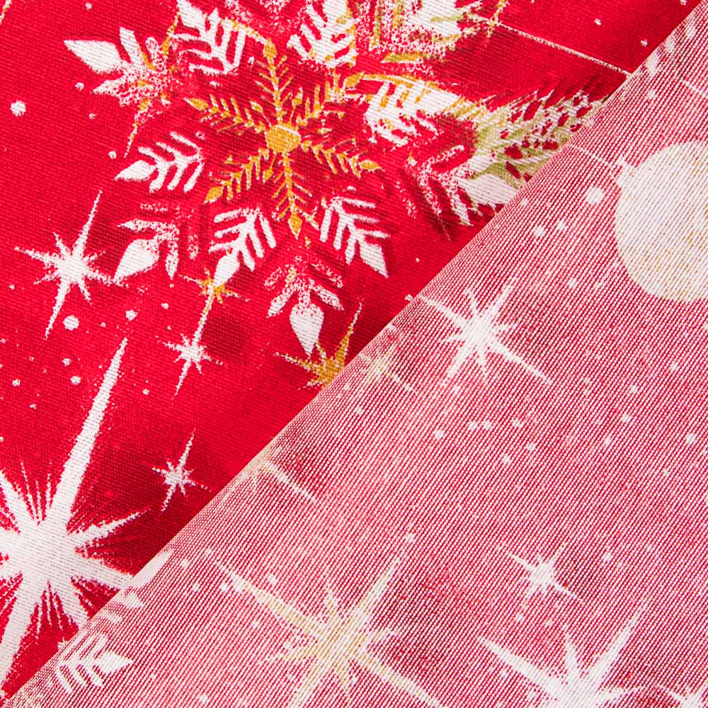 Loneta Natal Vermelho Estrelas - Ribes y Casals