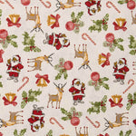 Loneta Natal Santa Claus Lurex - Ribes y Casals
