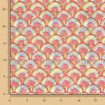 Loneta Algodão Penas Morango - Ribes y Casals