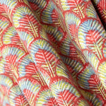 Loneta Algodão Penas Morango - Ribes y Casals