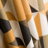 Retal Loneta Panamá Geo Ocre 130x280 cm - Ribes y Casals