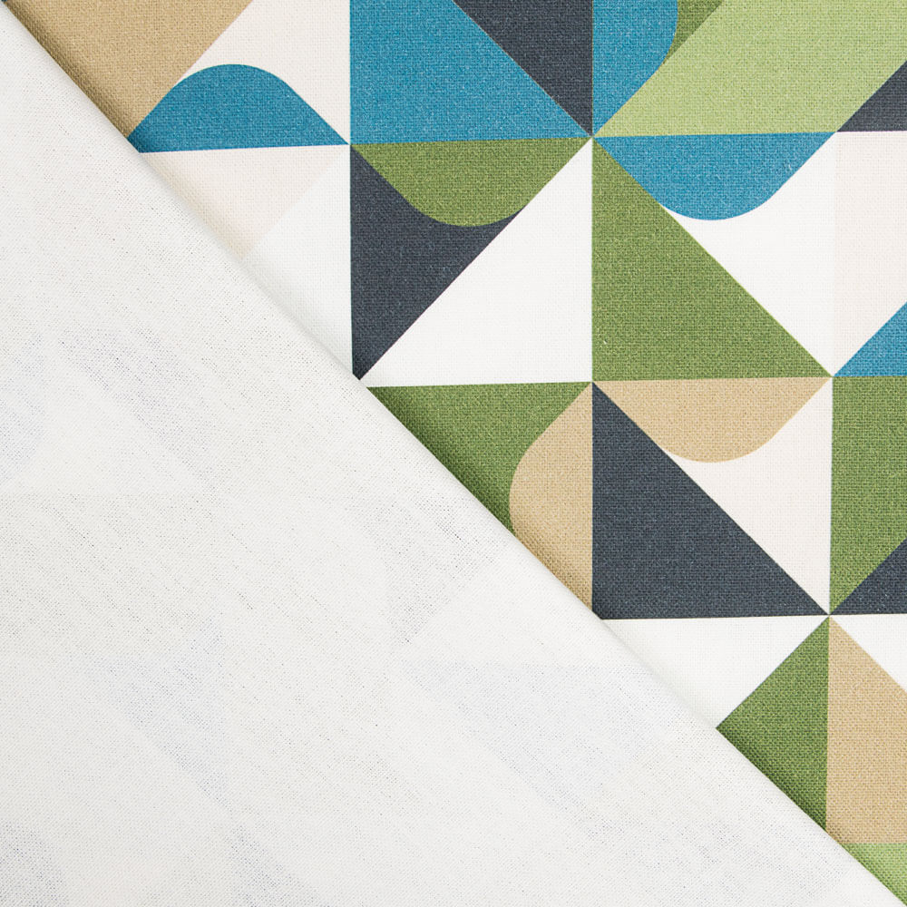 Loneta Panamá Geo Verde - Ribes y Casals