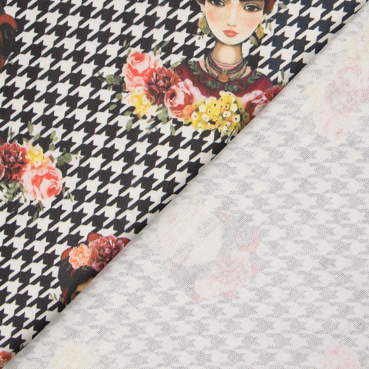 Loneta Pied de Poule Frida Kahlo - Ribes y Casals