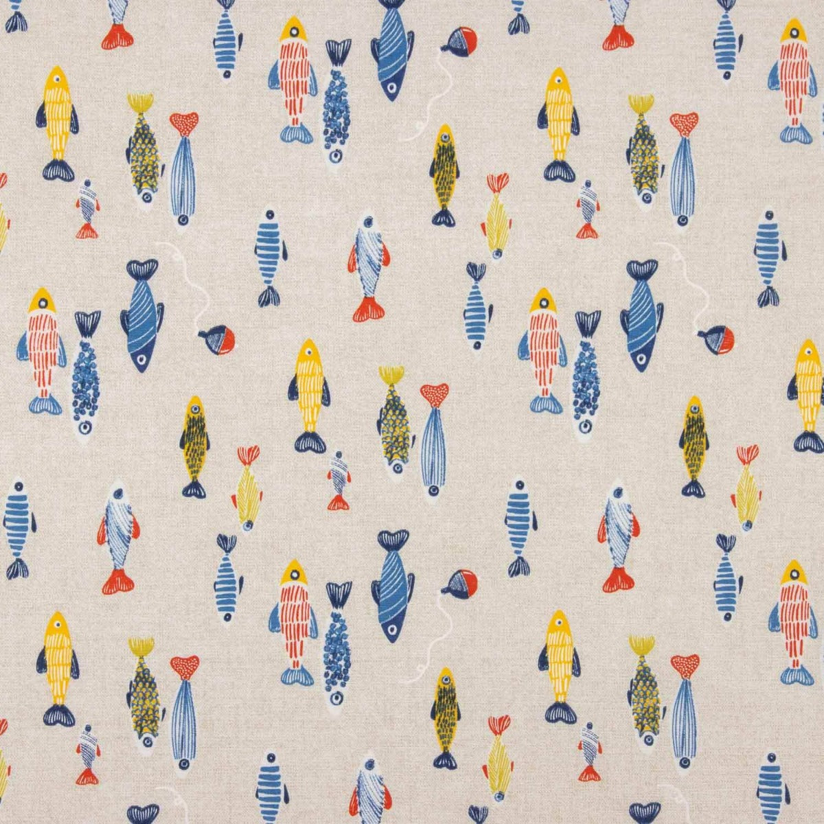 Loneta Estampada Peixinhos Tropicais - Ribes y Casals