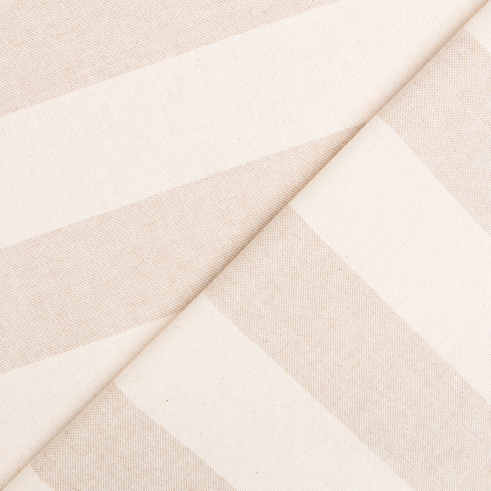 Loneta Rústica Rayas Beige - Ribes y Casals