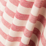 Loneta Rústica Rayas Fina Roja - Ribes y Casals