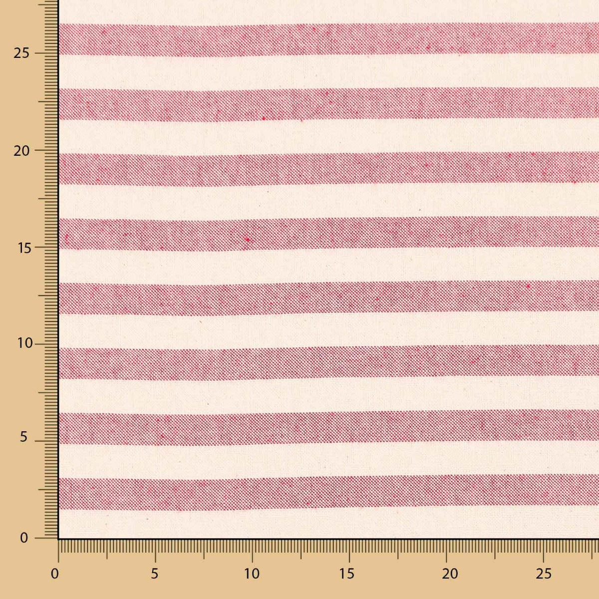 Loneta Listrada Rústica Medio  Rubi Médio - Ribes y Casals