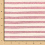 Loneta Listrada Rústica Medio  Rubi Médio - Ribes y Casals