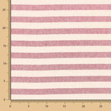 Loneta Listrada Rústica Medio  Rubi Médio - Ribes y Casals