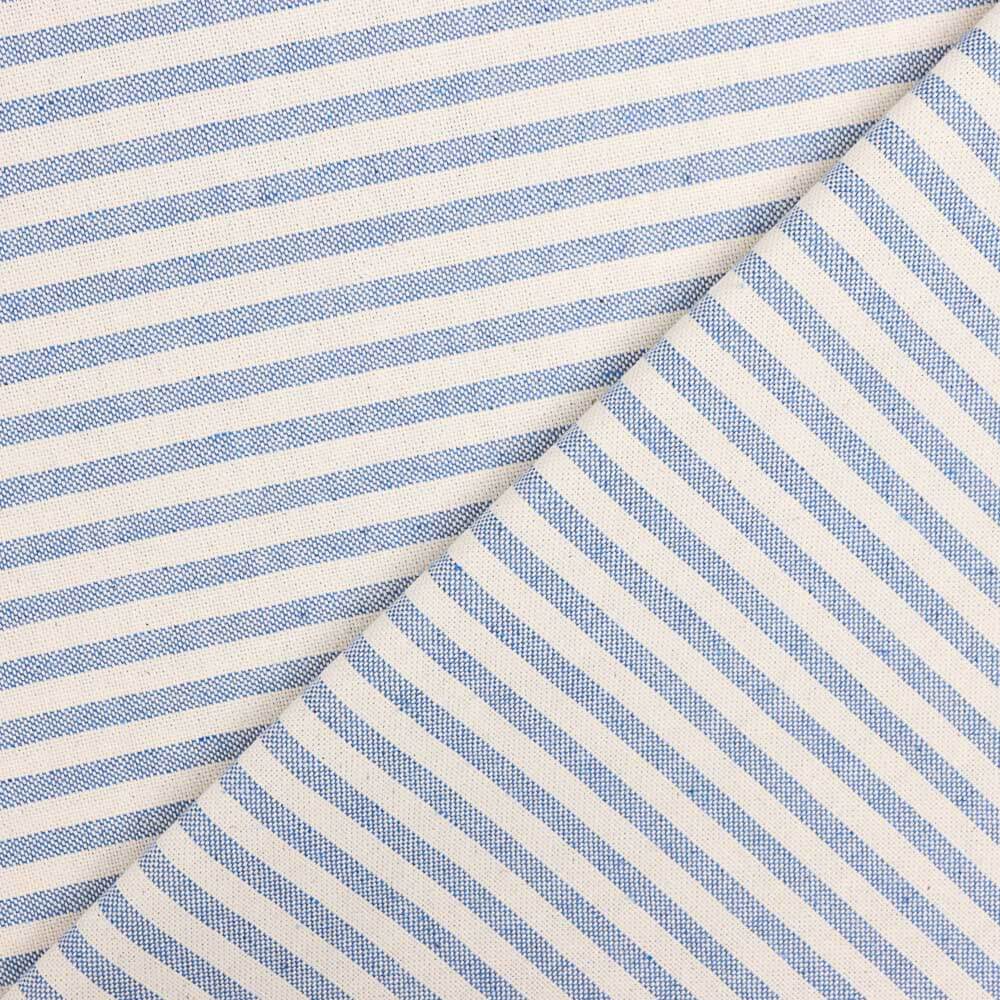 Loneta Listrada Rústica Mini Azul - Ribes y Casals