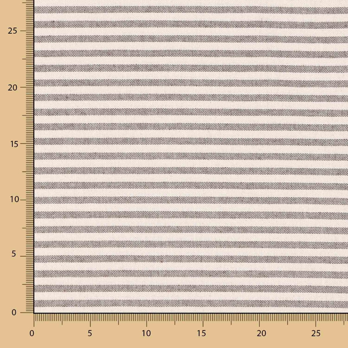 Loneta Listrada Rústica Mini Marrom - Ribes y Casals