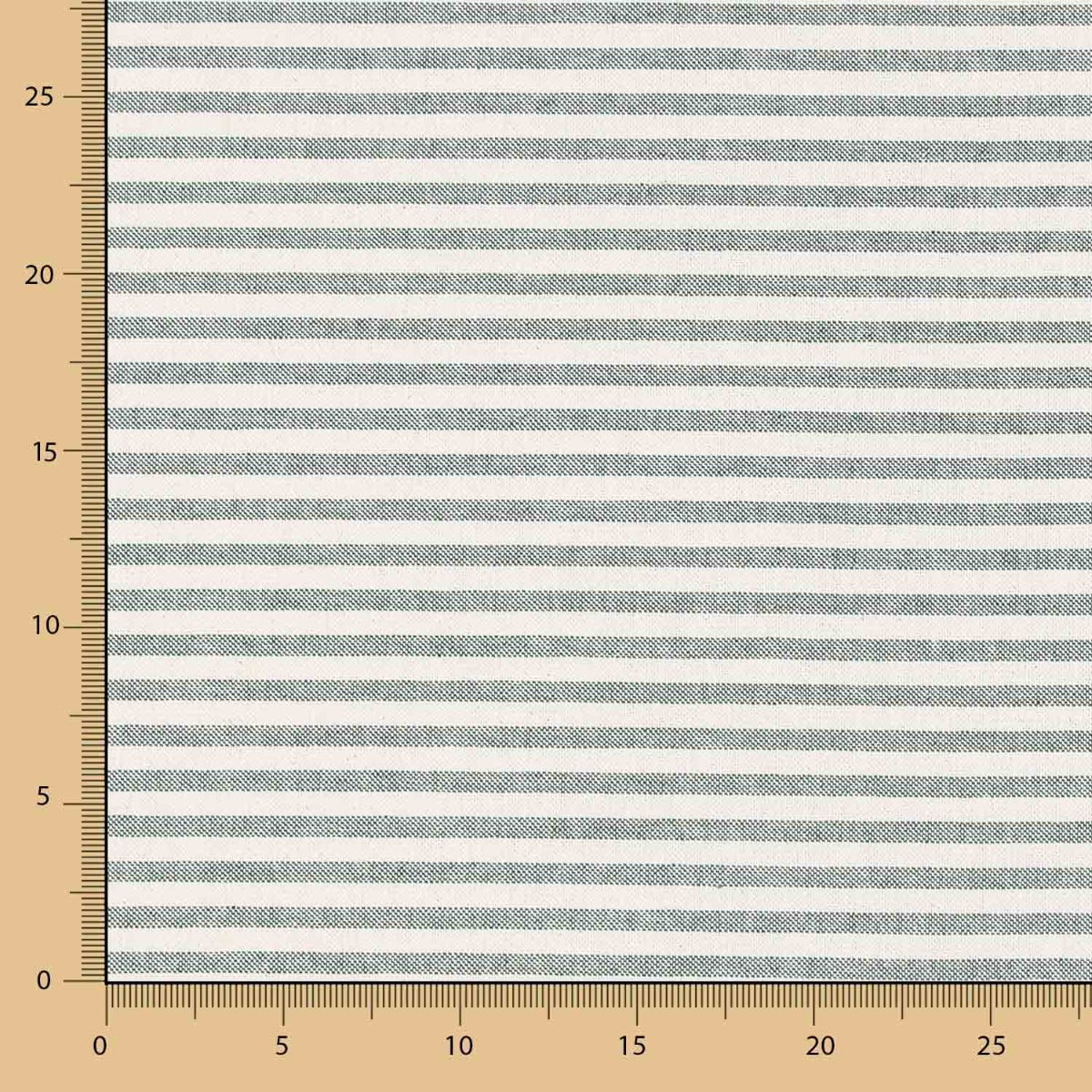 Loneta Listrada Rústica Média Verde Garrafa - Ribes y Casals