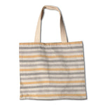 Loneta Algodão Listras Azul-Mostarda - Ribes y Casals