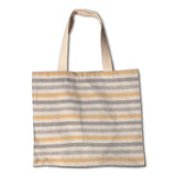 Loneta Algodão Listras Azul-Mostarda - Ribes y Casals