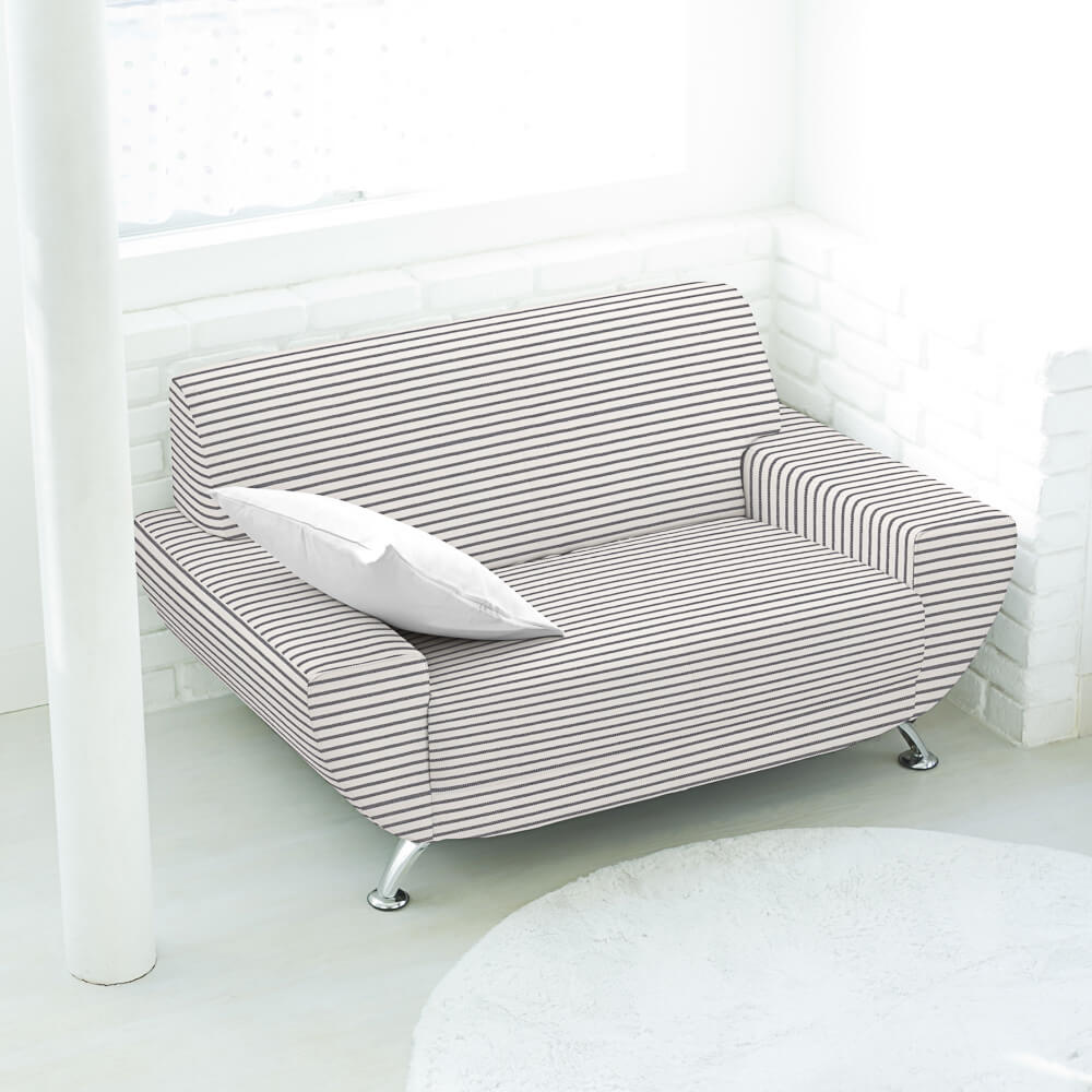 Estofamento Lona Mini Listras ​​Cinza - Ribes y Casals