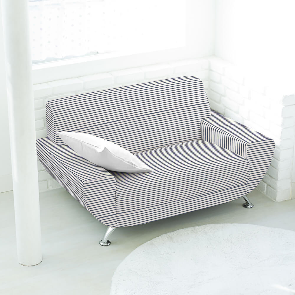 Estofamento Lona Mini Listra Azul - Ribes y Casals