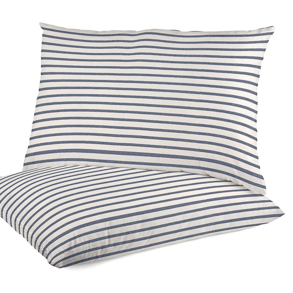 Estofamento Lona Mini Listra Azul - Ribes y Casals