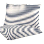 Estofamento Lona Mini Listra Azul - Ribes y Casals