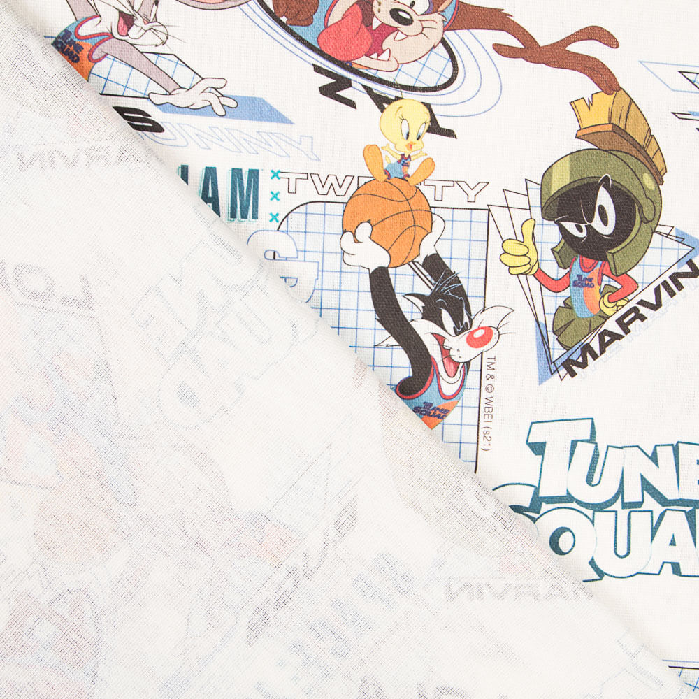 Loneta Space Jam Branca - Ribes y Casals