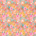 Loneta Supreme Floral Laranja - Ribes y Casals