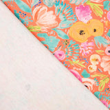 Loneta Supreme Floral Laranja - Ribes y Casals