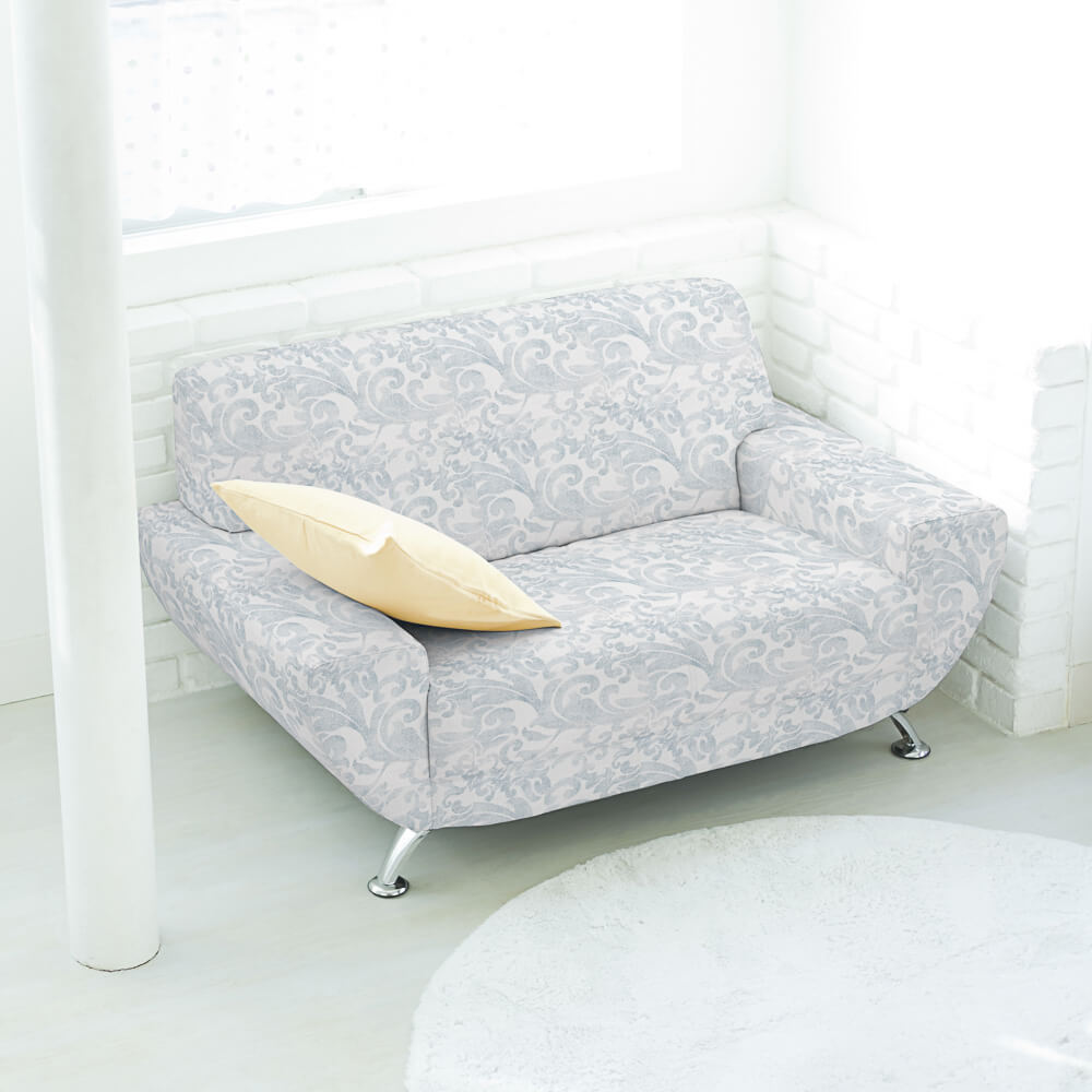 Tela Anti-Manchas Barroco Cinza Claro - Ribes y Casals