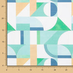 Loneta Mosaico Geo Verde - Ribes y Casals