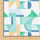 Loneta Mosaico Geo Verde - Ribes y Casals