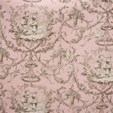 Telas impressas rosa Toile de Jouy - Ribes y Casals