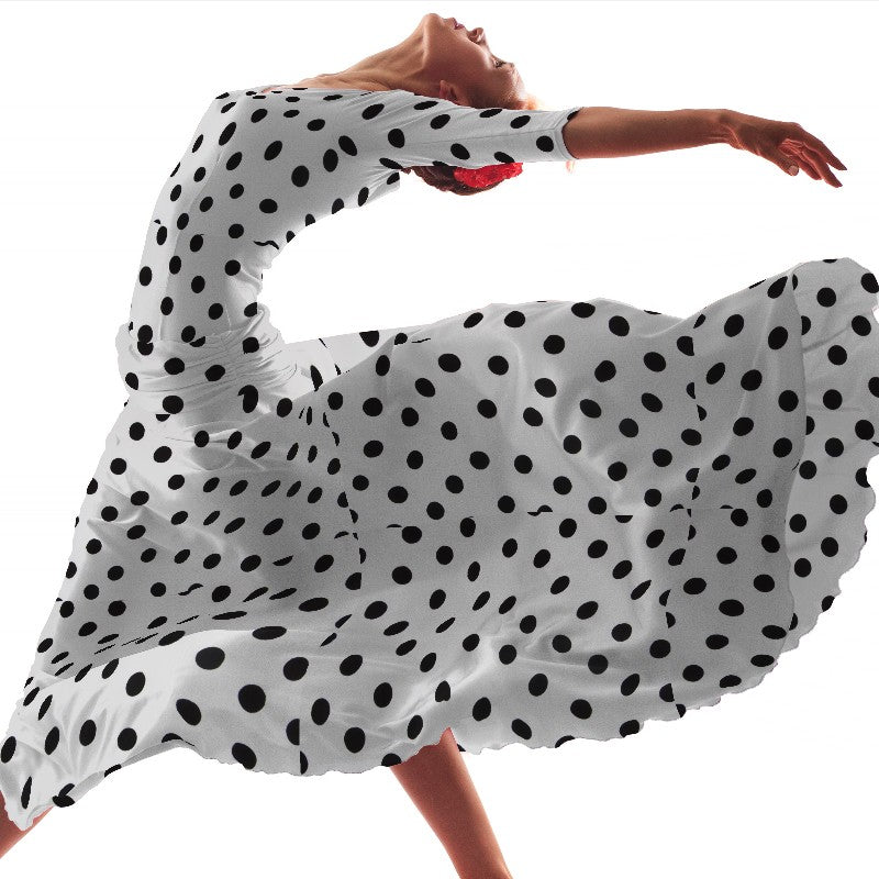 Lunar 35mm Spandex Branco Preto - Ribes y Casals