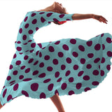 Lunar 70mm Spandex Água Marinha Buganvilla - Ribes y Casals